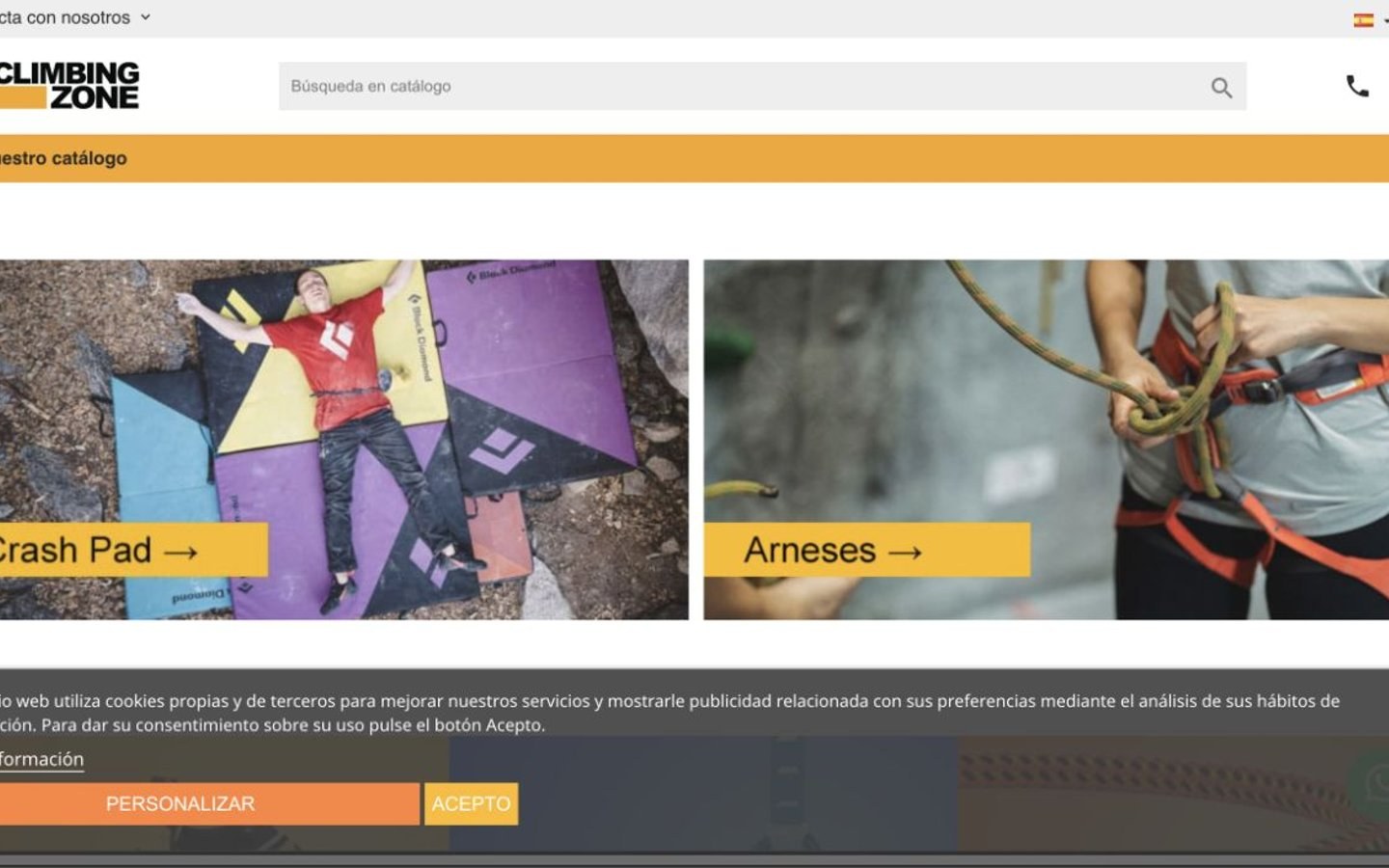 Home oficial de Climbing Zone