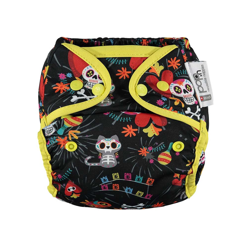 Pop-in One-size Bamboo Reusable Popper Nappy