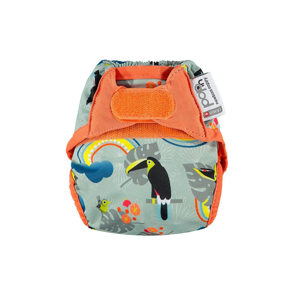 Pop-in All-In-Two Newborn Bamboo Aplix Nappy