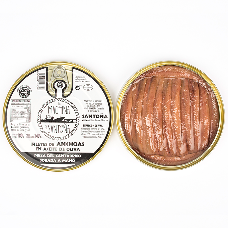 Anchoas del Cantábrico en aceite
