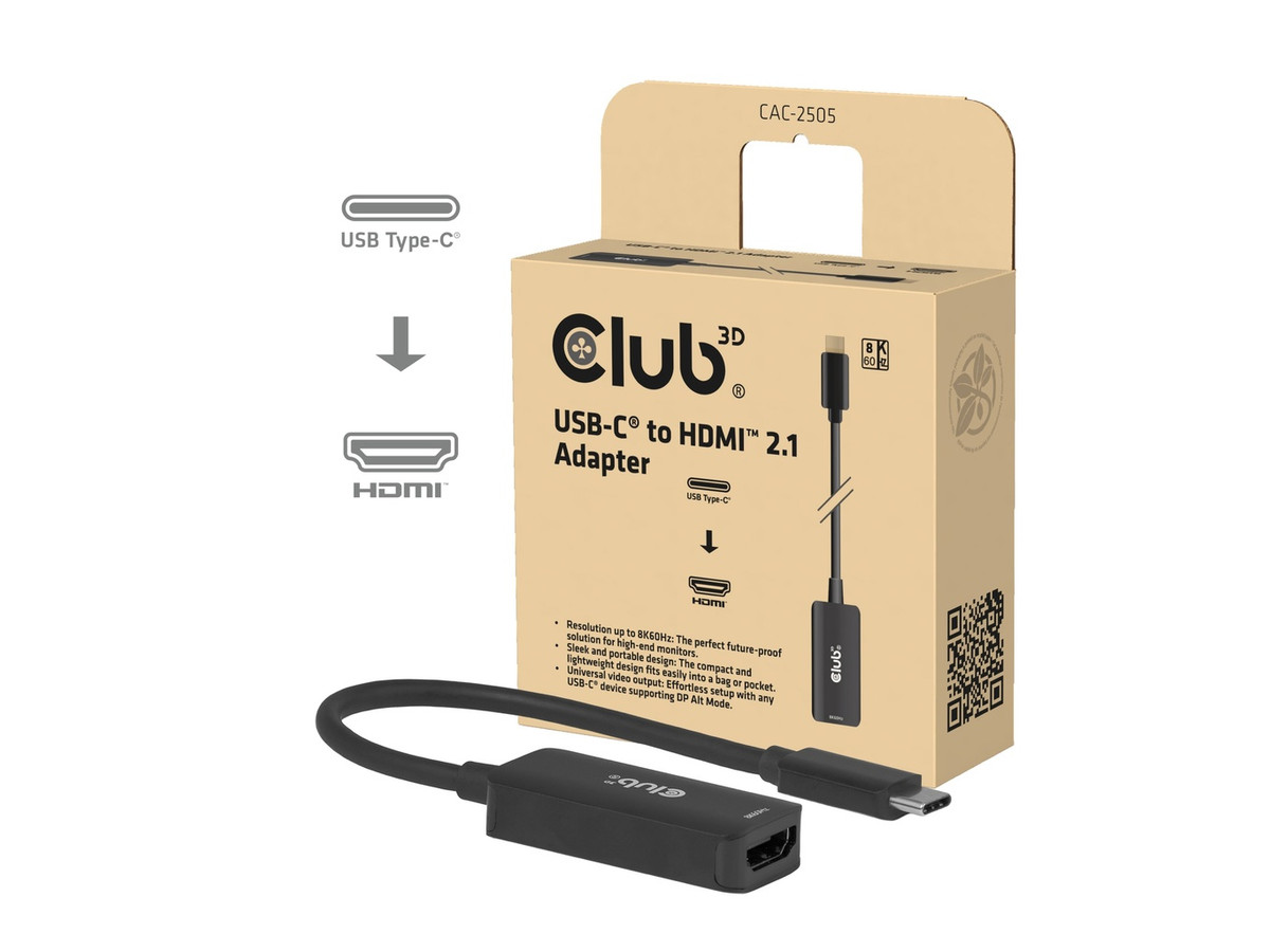 Adaptador USB-C a HDMI 2.1 8K60Hz