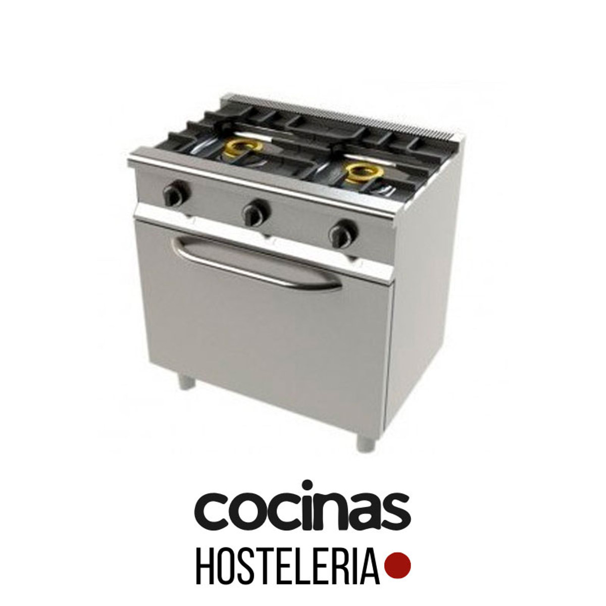Cocina y horno a gas con 2 fuegos