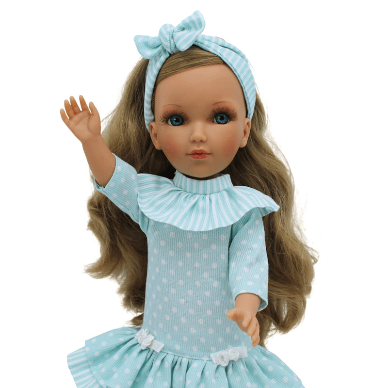 Muñeca Mari's vestido lunares