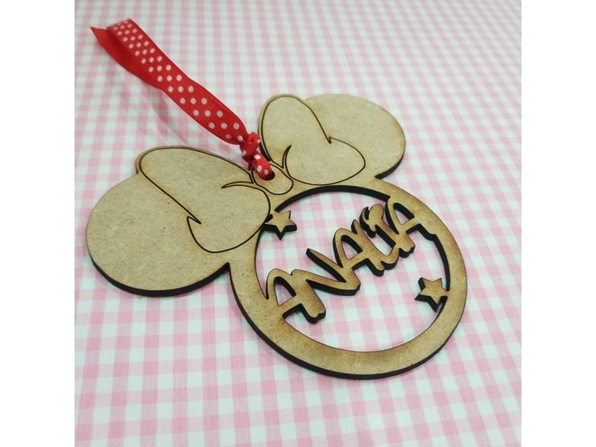 Bola de Navidad Minnie Mouse personalizada