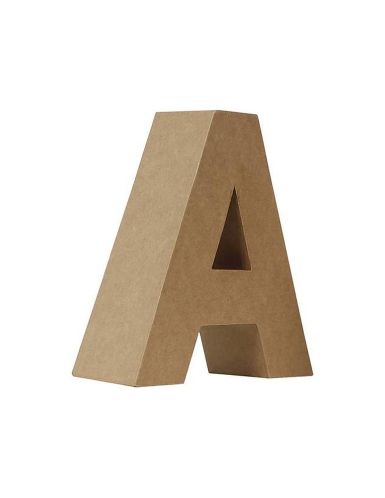 Letras de papel maché grandes