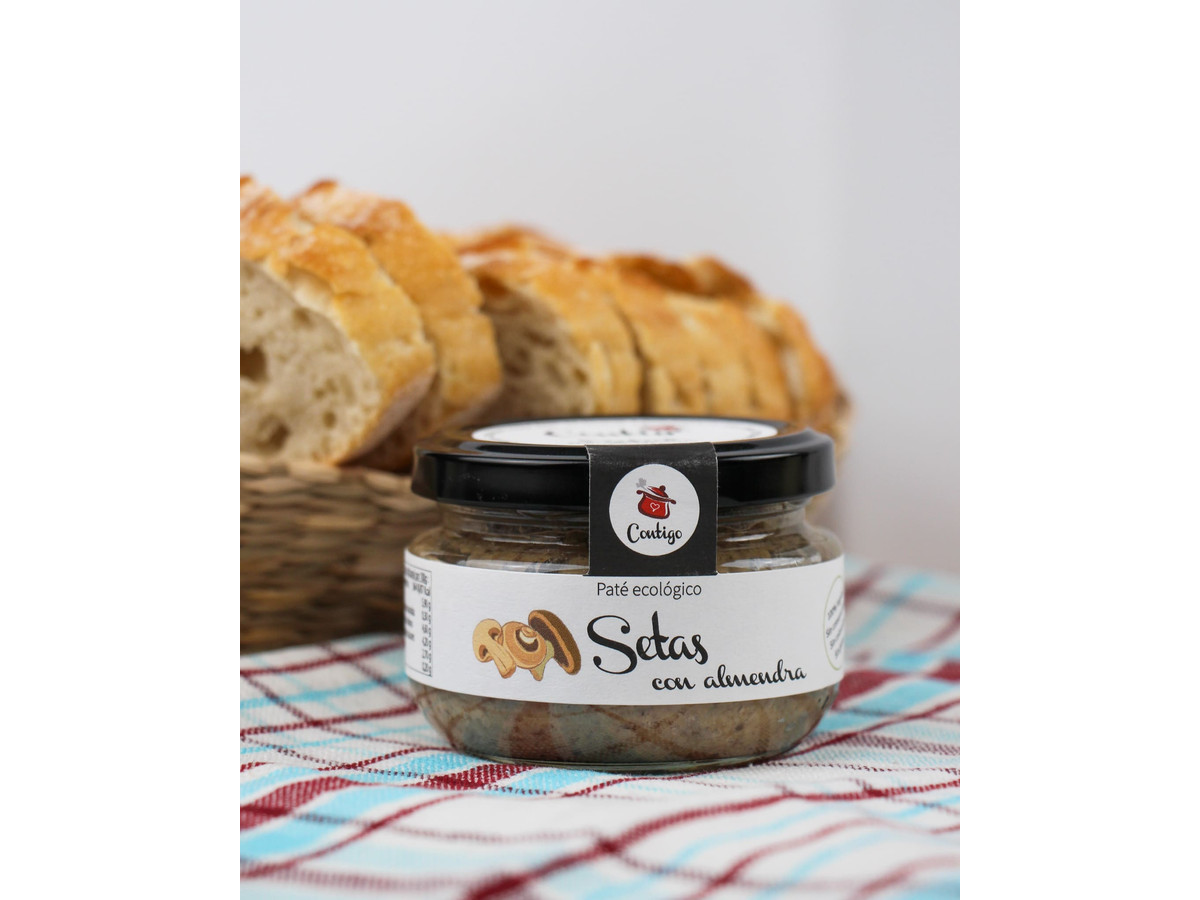 Paté ecológico de setas con almendra 120g