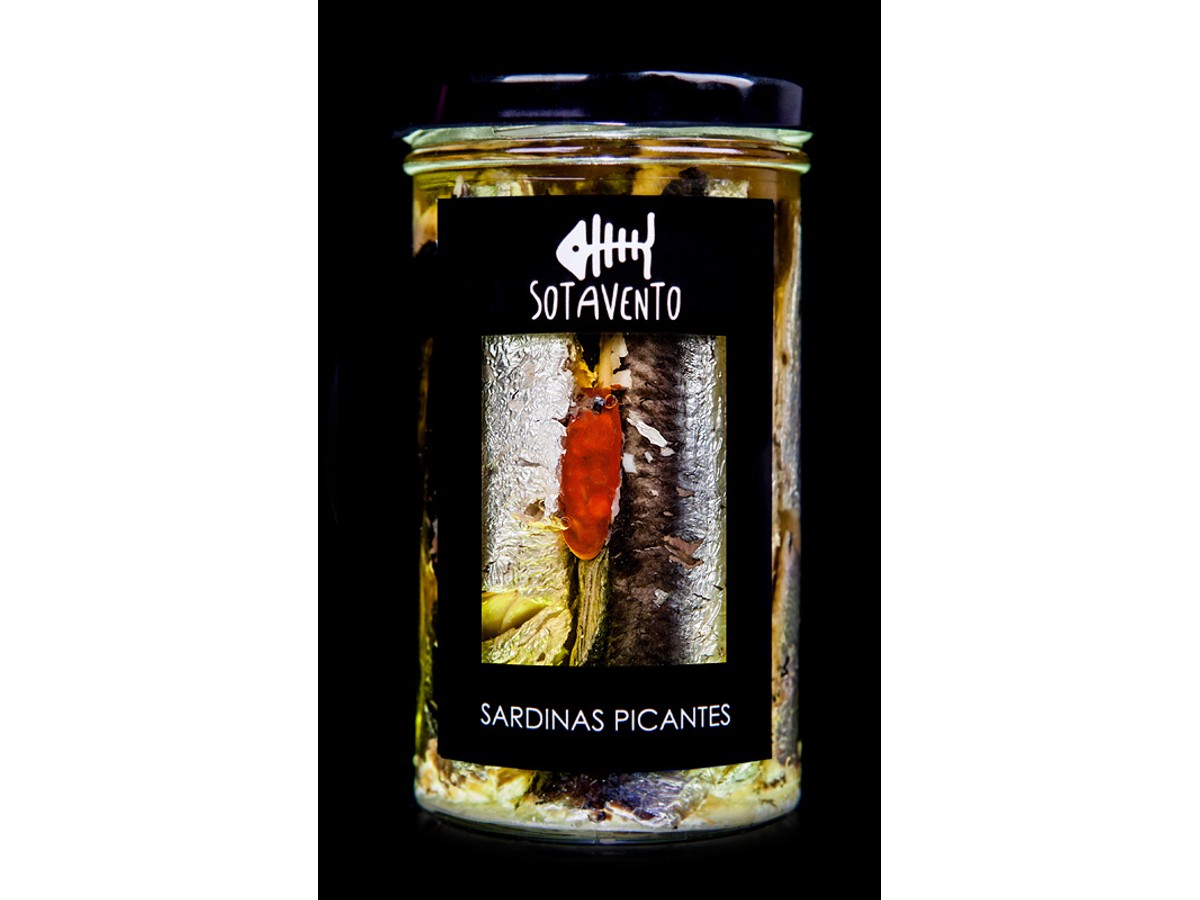 conservas de sardinas picantes en aceite de oliva