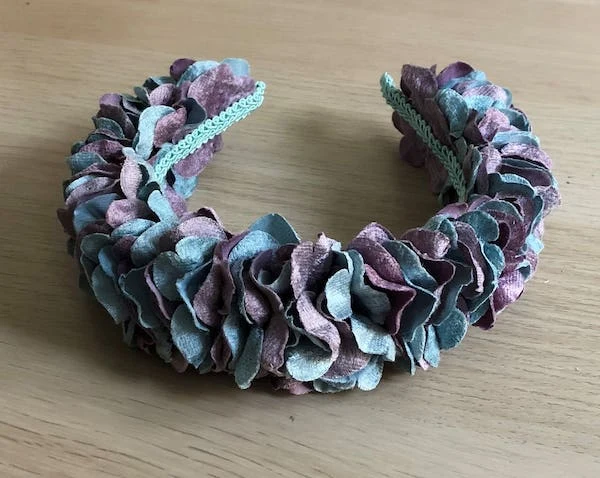 Diadema Celeste y Malva