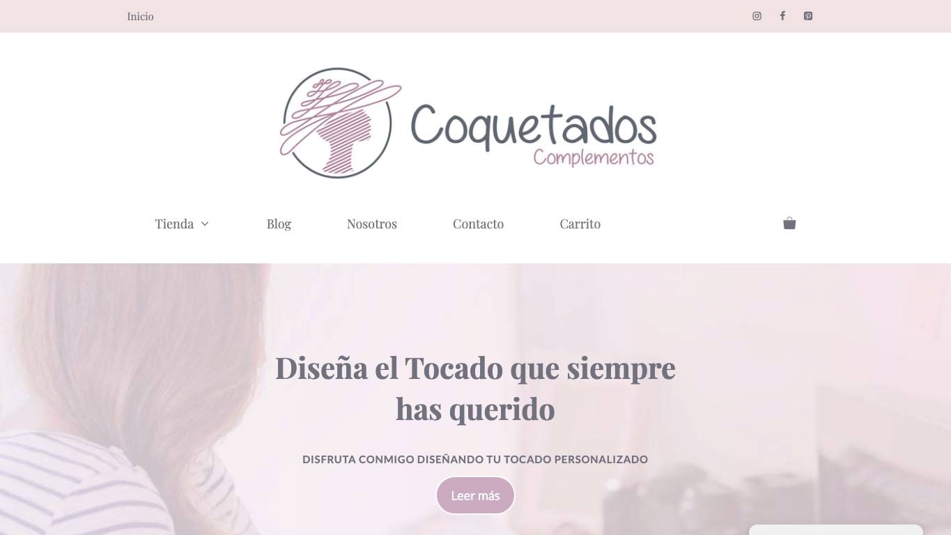 Captura limpia de la home oficial de Coquetados