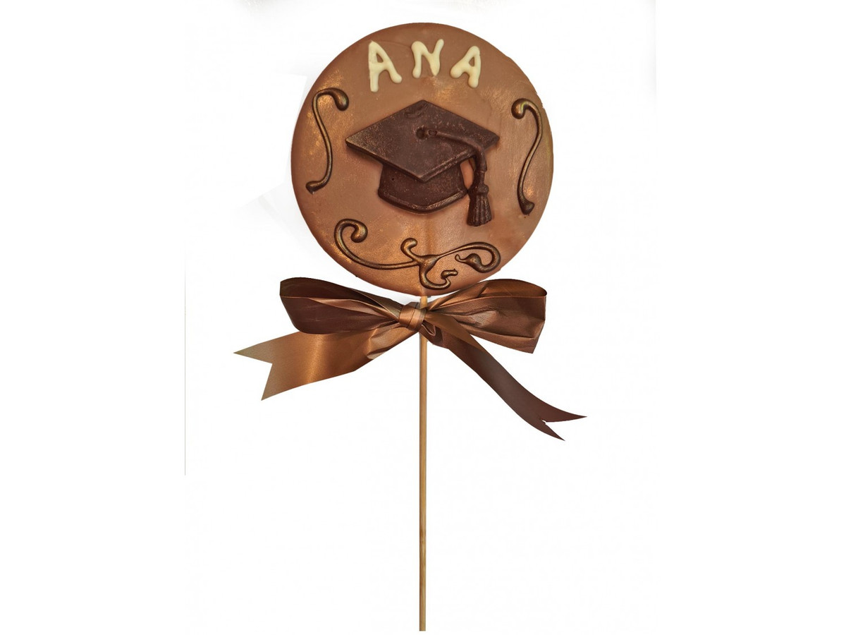 Piruleta de chocolate graduado