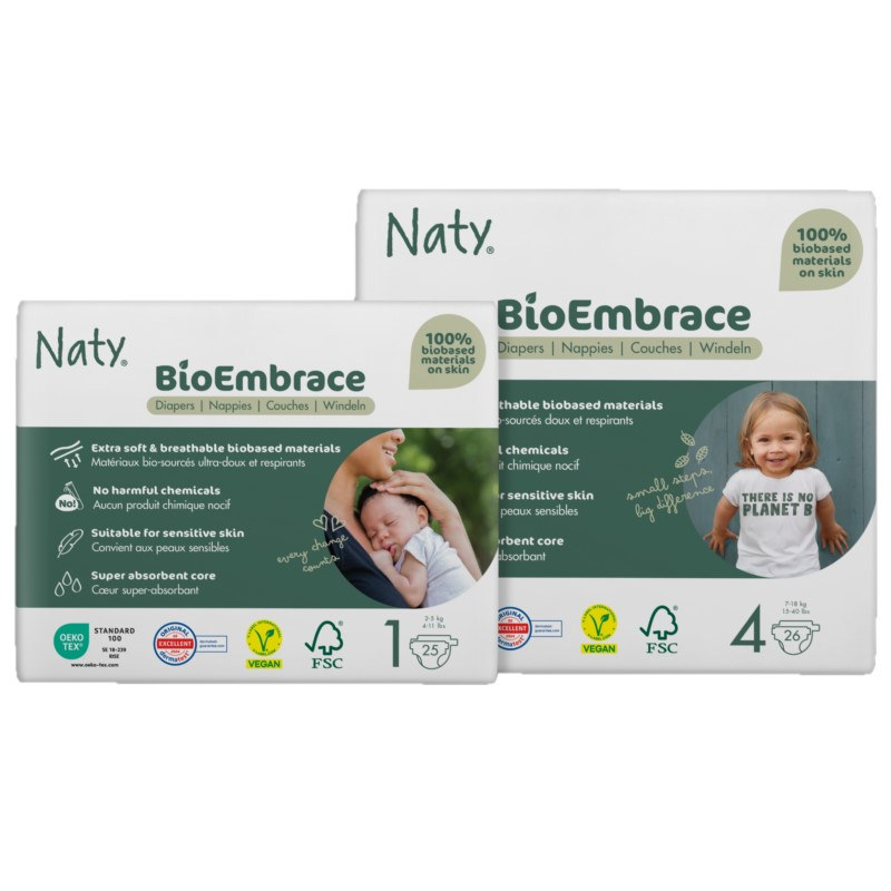 Pañales ecológicos Naty BioEmbrace