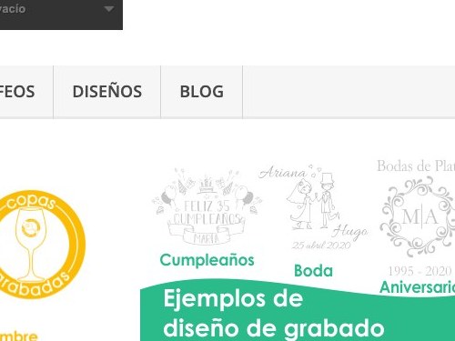 Decantadores grabados