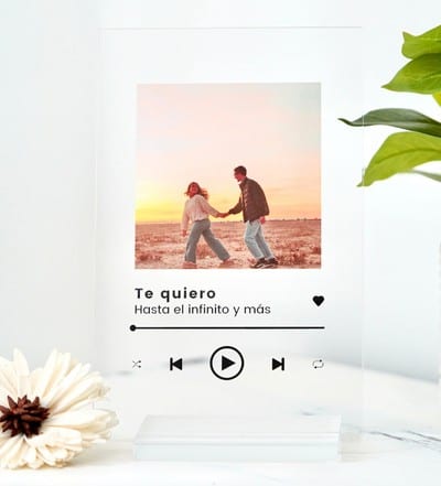 Placa Spotify con foto