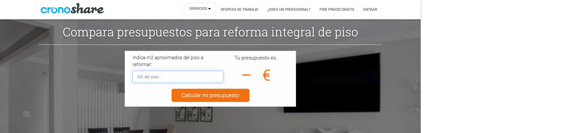 Presupuesto para reforma integral de piso