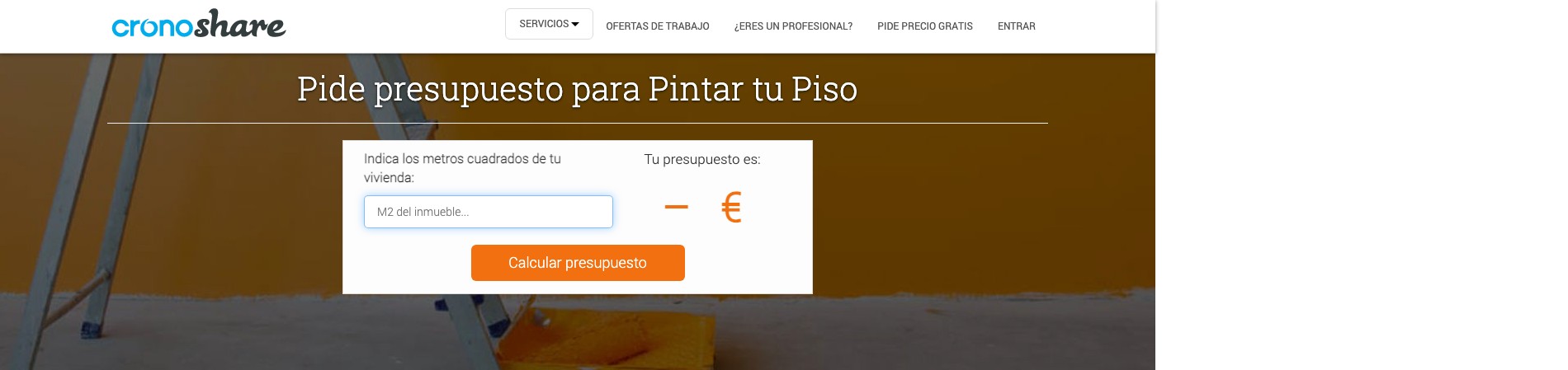Presupuesto para pintar un piso