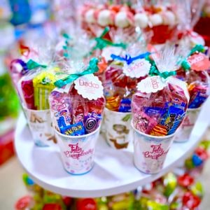 Vaso cumpleaños con chuches