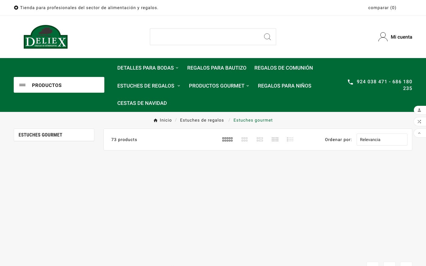 Captura limpia de la home oficial de Deliex
