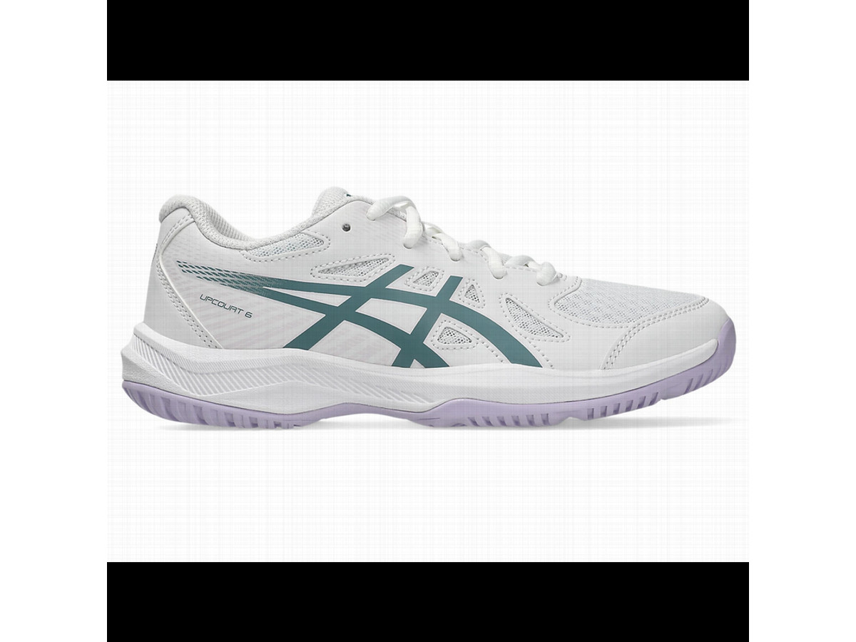 Zapatillas indoor Asics Upcourt 6 GS whitre foggy teal niños