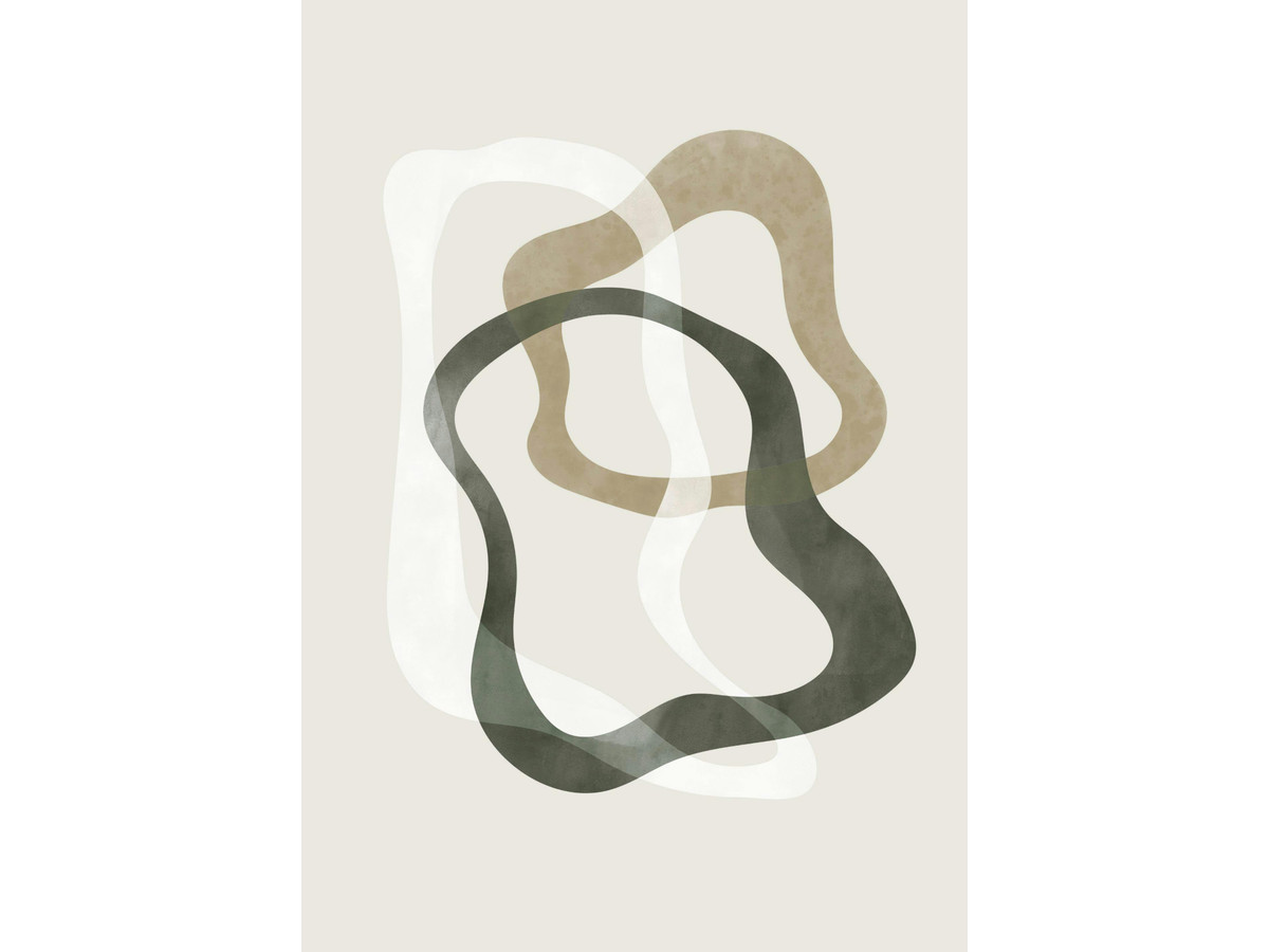 Abstract Green Shapes No2