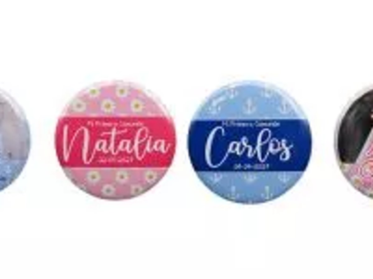 Chapas personalizadas para Primera Comunión