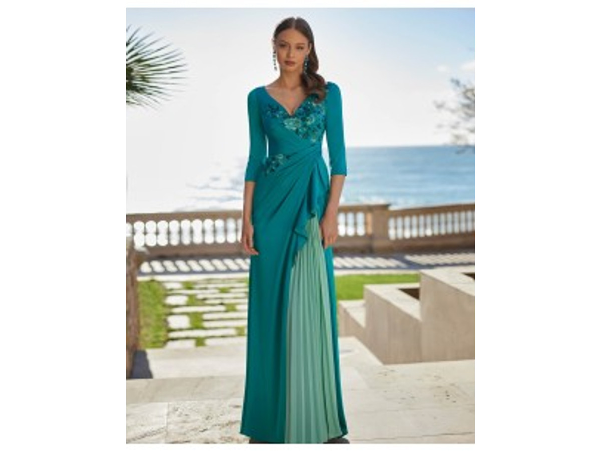 Vestido de fiesta C2515 Marfil Barcelona