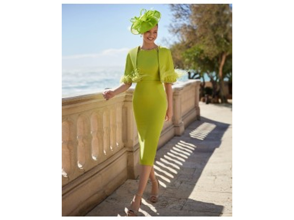Vestido de fiesta 9G262 Marfil Barcelona