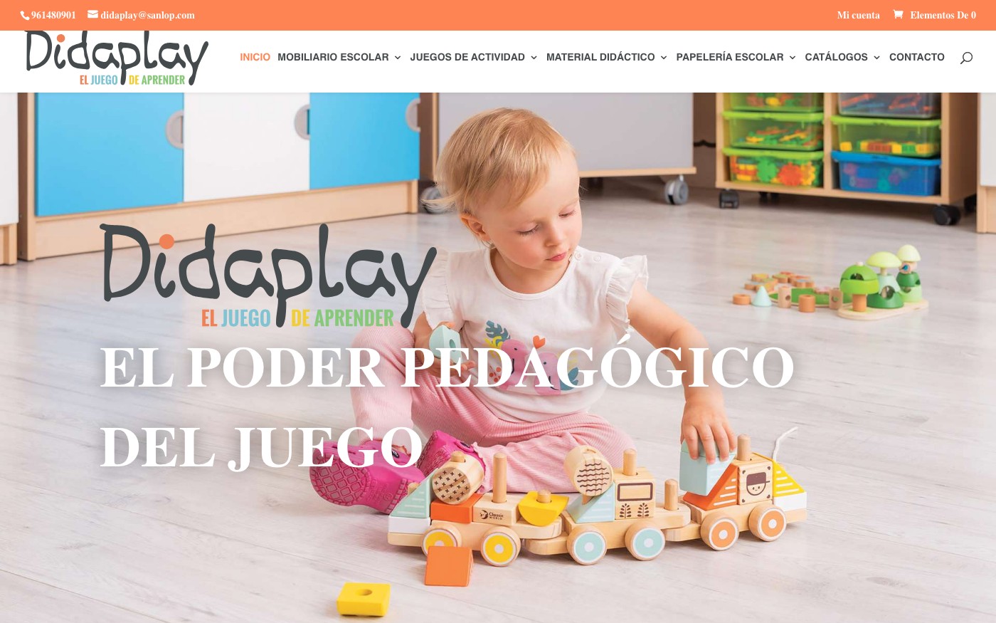 Captura limpia de la home oficial de Didaplay