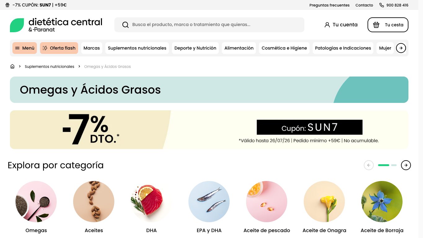 Omegas y acidos grasos