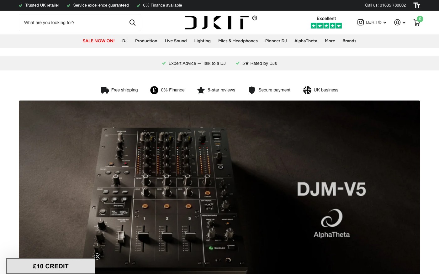 Captura limpia de la home oficial de DJKIT