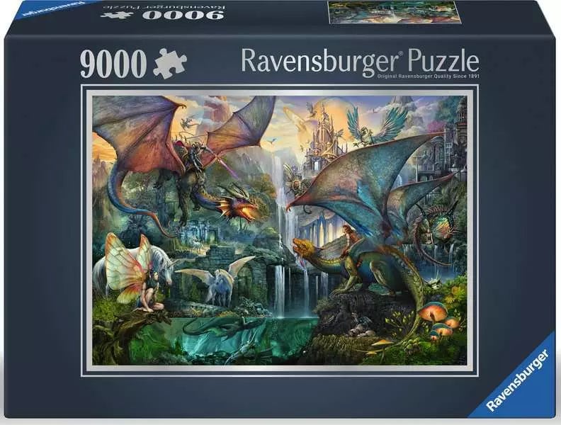 Bosque encantado de dragones Ravensburger 9000 piezas