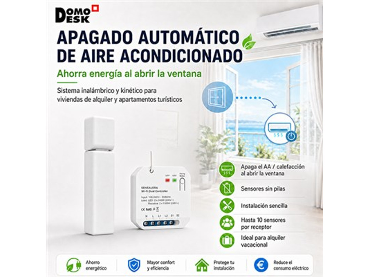 Sistema inalámbrico / kinético apagado automático de aire acondicionado y calefacción