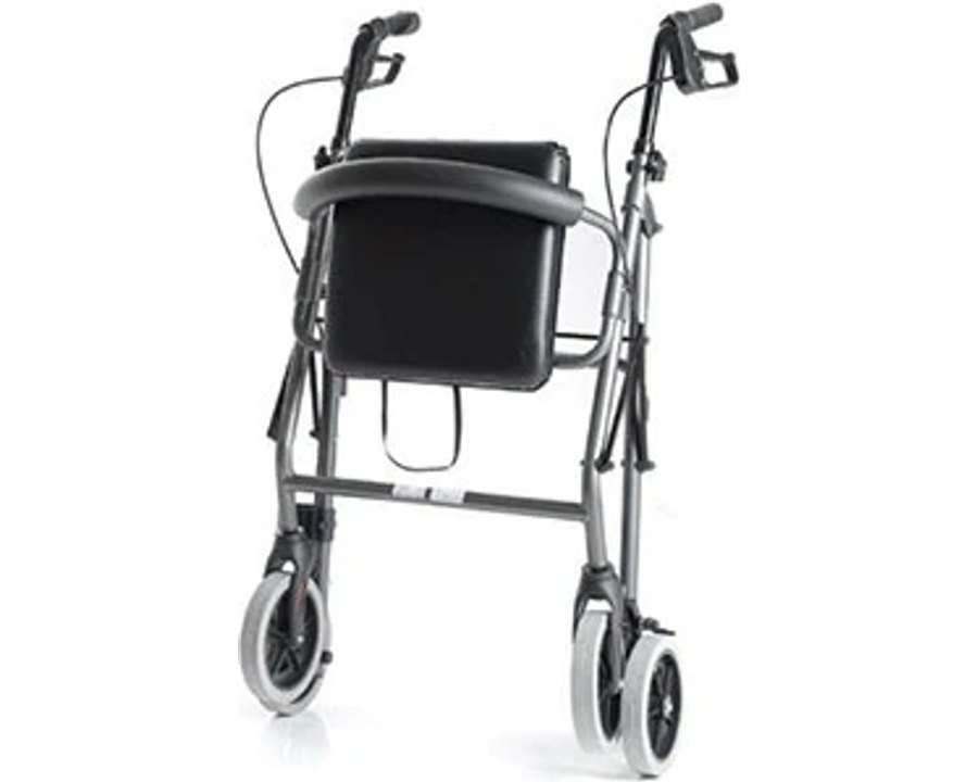 Andador Rollator de Aluminio Freno de Maneta y Parking