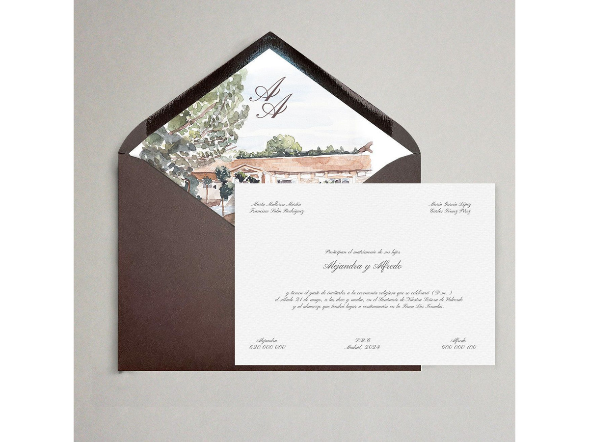 Invitaciones de boda clásicas