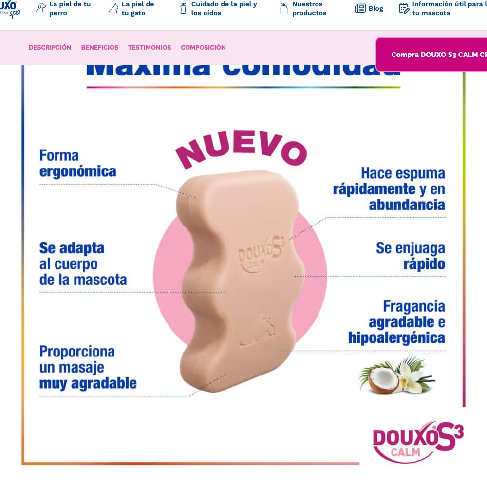 DOUXO® S3 CALM Champú sólido