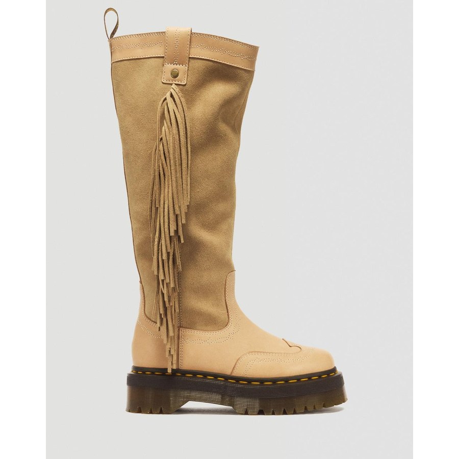 boots Desert Rodeo Quad Hi of leather and ante