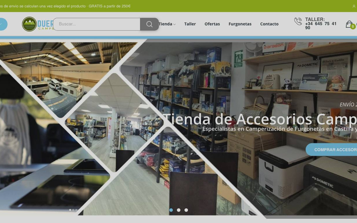 Captura limpia de la portada de Duero Camper