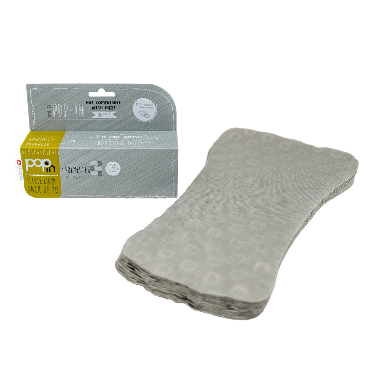 Reusable Fleece Nappy Liner (Pack of 10)