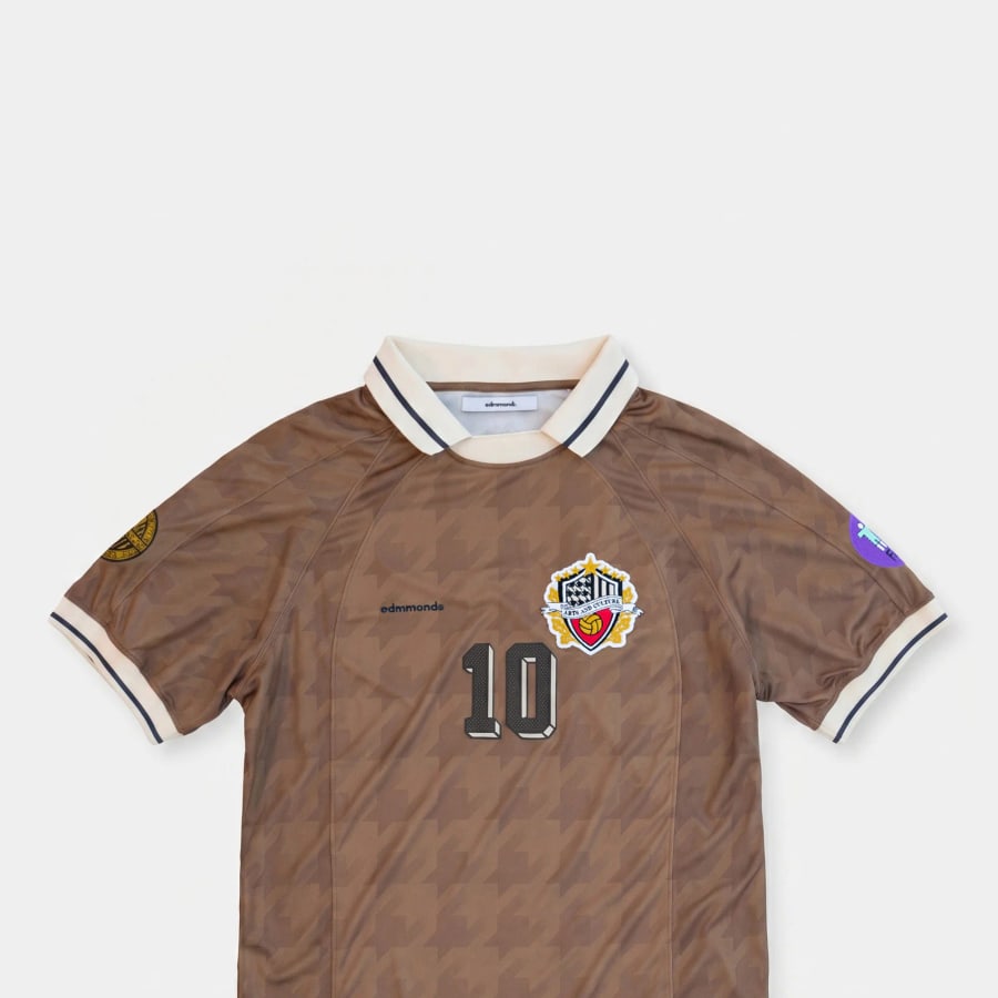 Mundial tee plain chocolate
