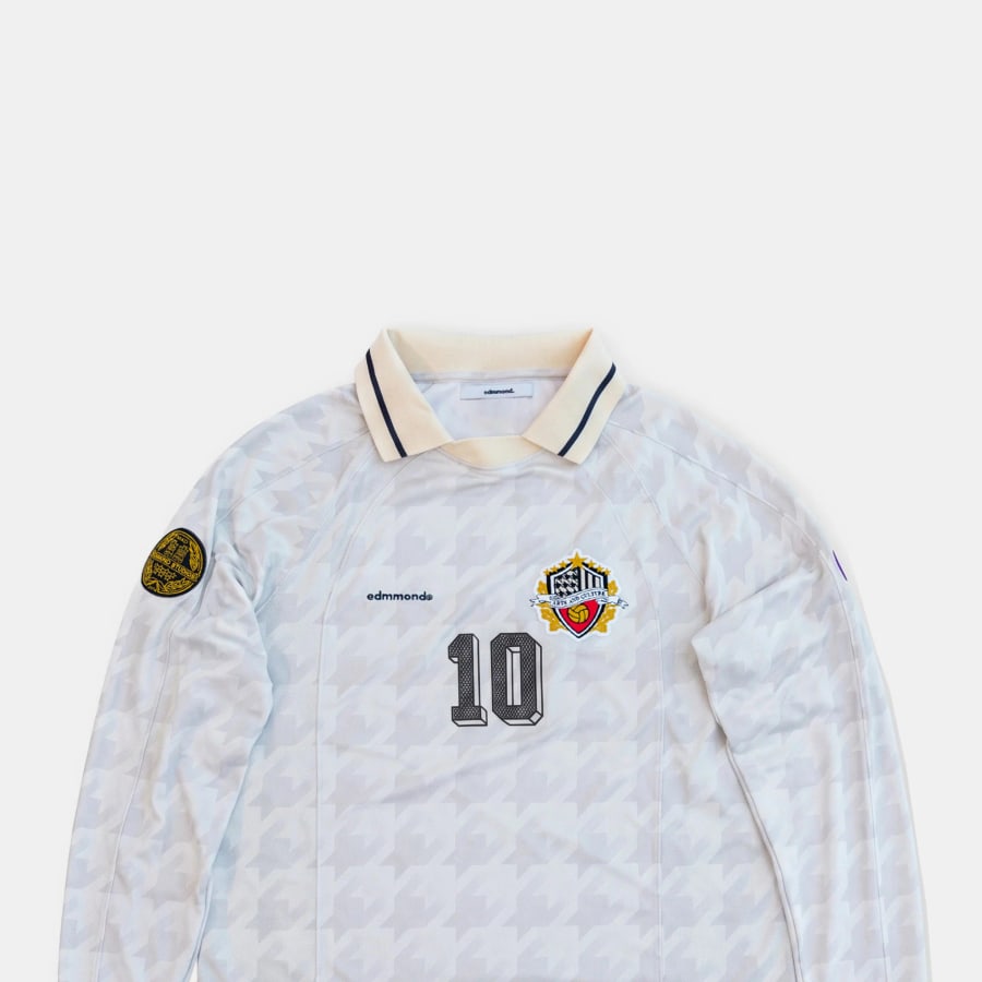 Mundial tee LS plain off white
