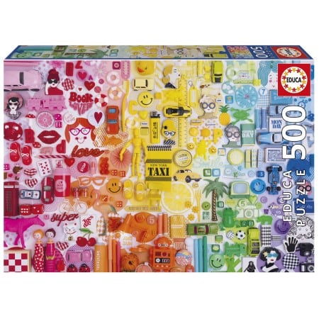 500 Collage de colores