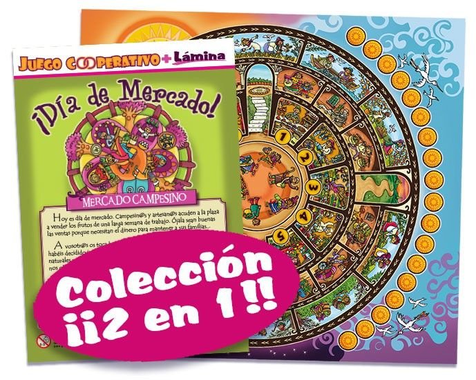 Juego Cooperativo de mesa Infantil DÍA DE MERCADO de Ekilikua