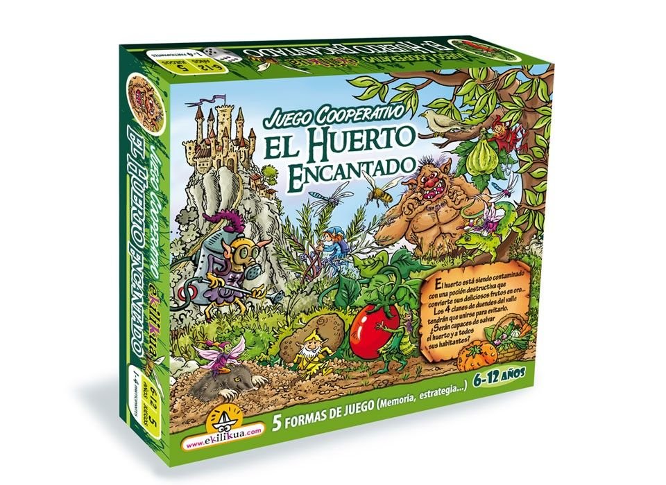 Juego Cooperativo de mesa para niños - El huerto encantado