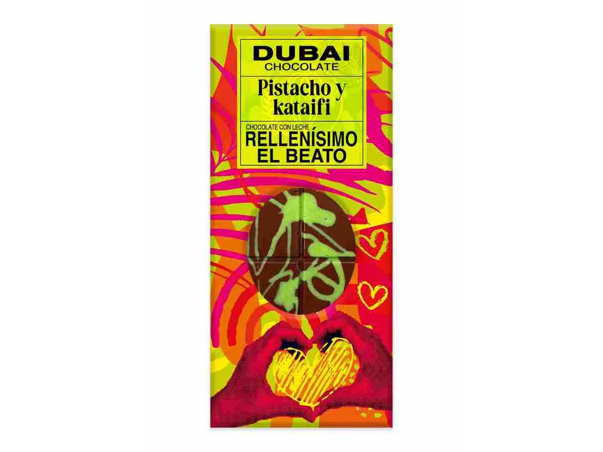 Chocolate Dubai de pistacho y kataifi