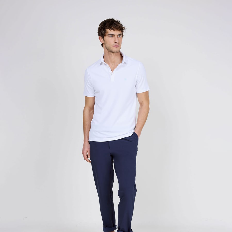 Polo Short sleeve Sepiia white
