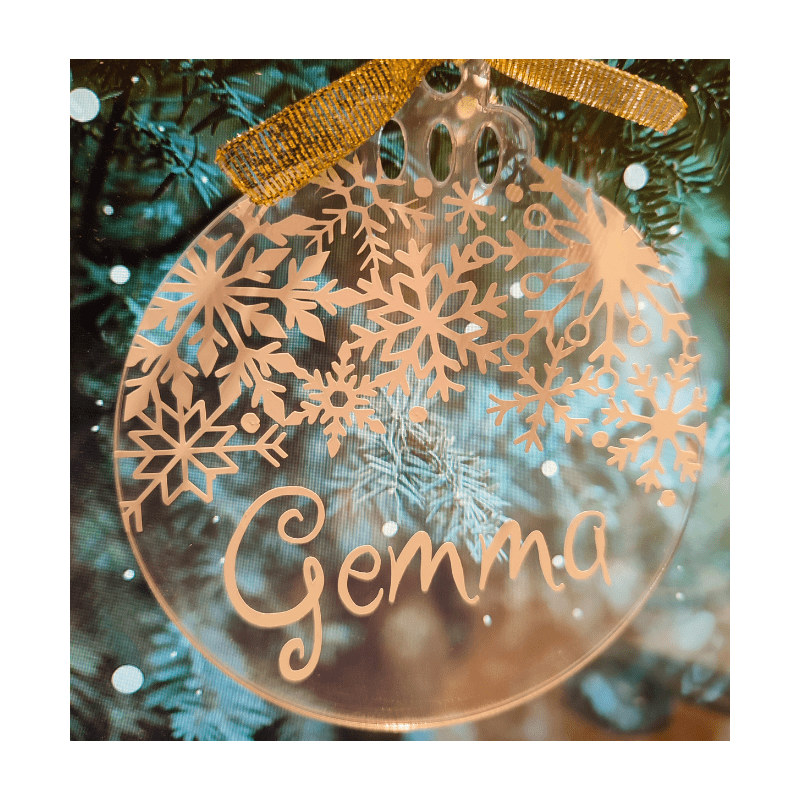 Adorno navideño personalizado con nombre