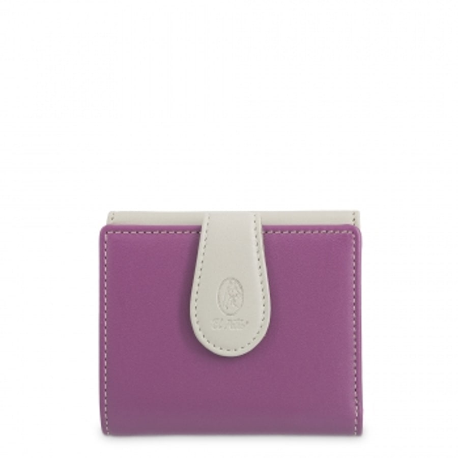 Cartera pequena de mujer en piel rosa