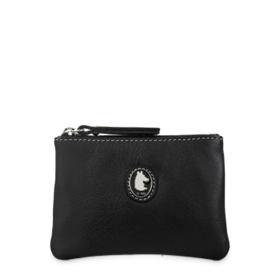 Monedero en piel vacuno negro New Origen