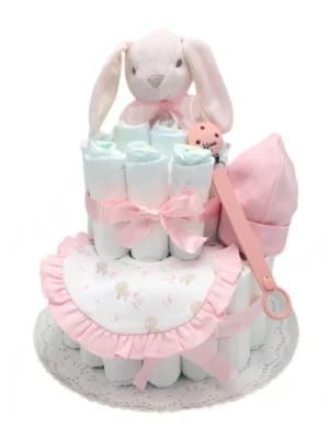 Tarta de Pañales Feliz Nacimiento