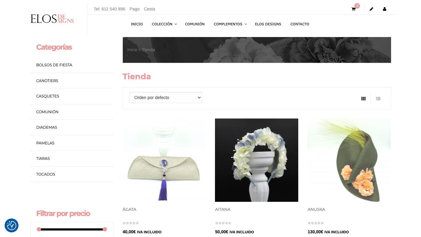 Captura limpia de la home oficial de Elos Designs
