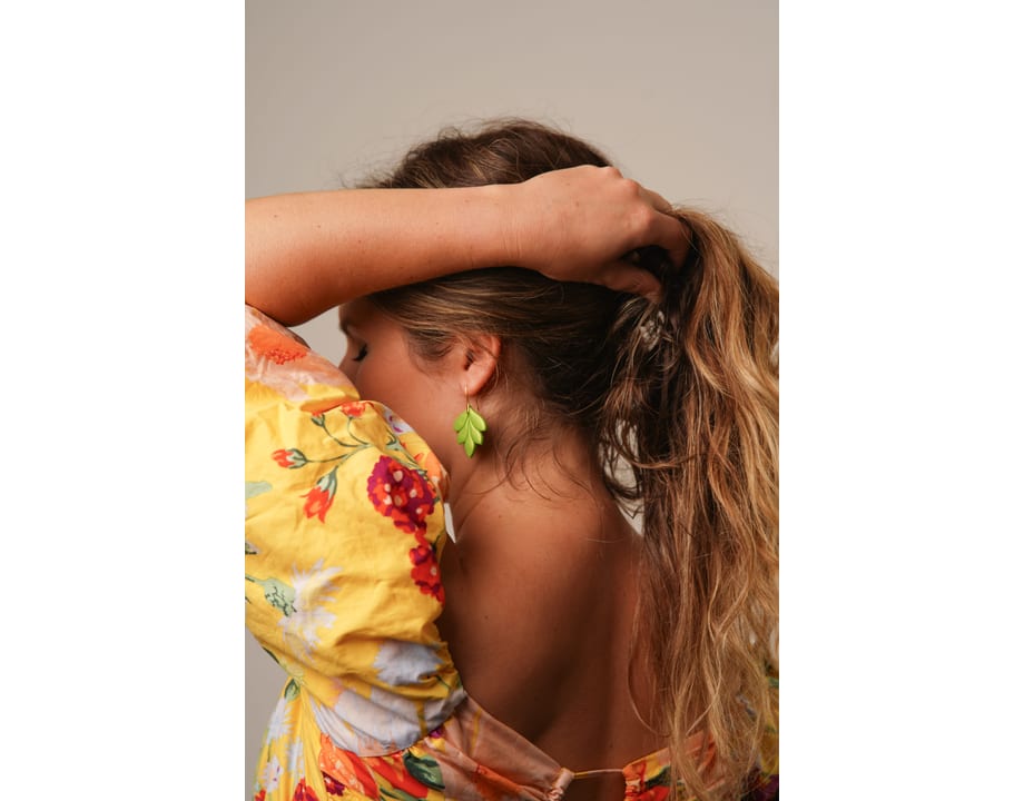 Pendientes Hoja Otoño Oro